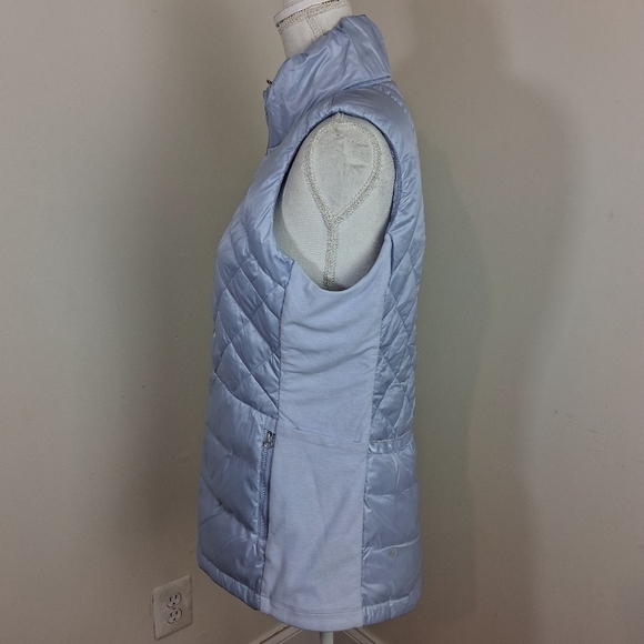 Lululemon Down For Run Down Filled Vest In Pale Blue Size 10 - Picture 9 of 13